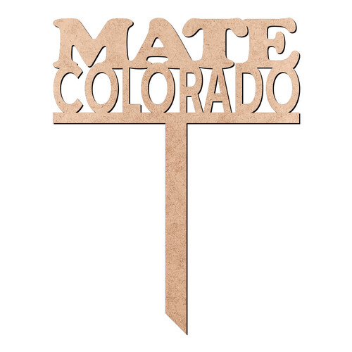 Recorte Enfeite de Cuia Mate Colorado / MDF 3mm