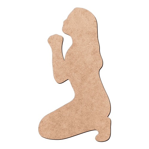 Recorte Mulher Orando / MDF 3mm
