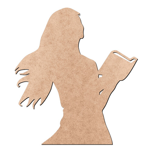 Recorte Mulher Livro / MDF 3mm