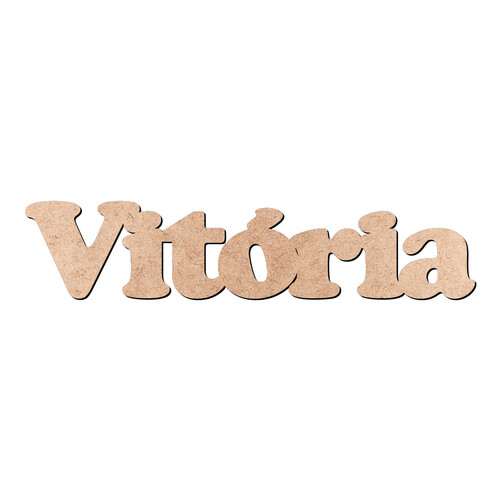Recorte Vitória Cooper Black / MDF 3mm