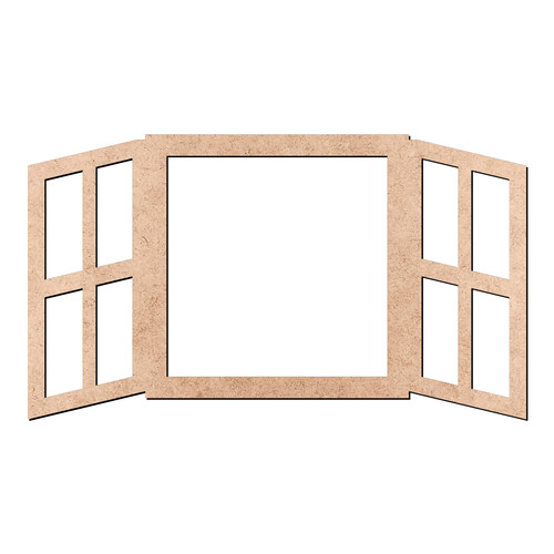 Recorte Janela Quadrada Aberta / MDF 3mm