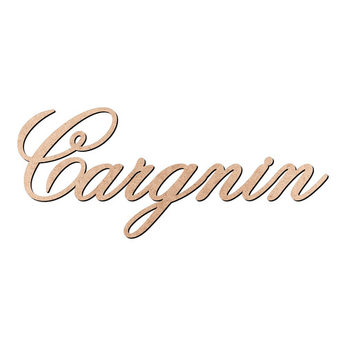 Recorte Cargnin Old Script / MDF 3mm