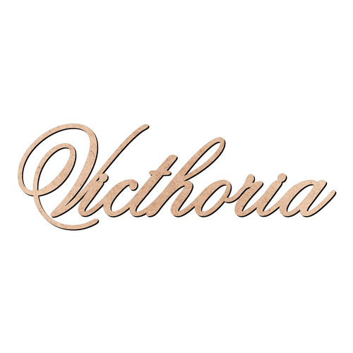 Recorte Victhoria Old Script / MDF 3mm