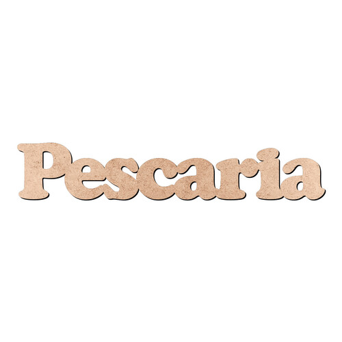 Recorte Pescaria Cooper Black / MDF 3mm