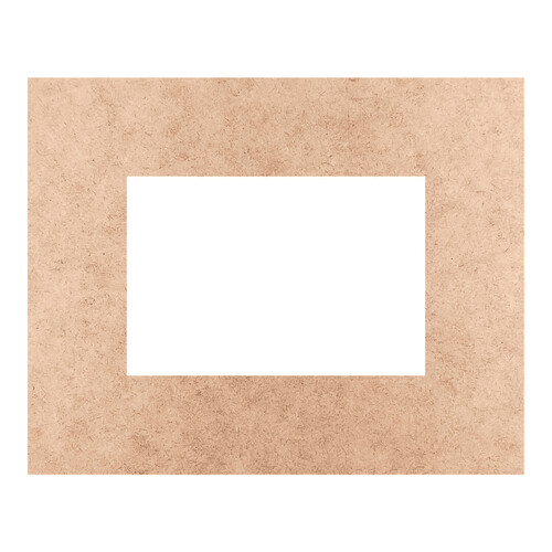 Recorte Moldura Ret 28 x 35 cm Borda 7 cm / MDF 3mm