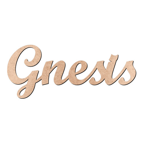 Recorte Gnesis Script Mt Std / MDF 3mm