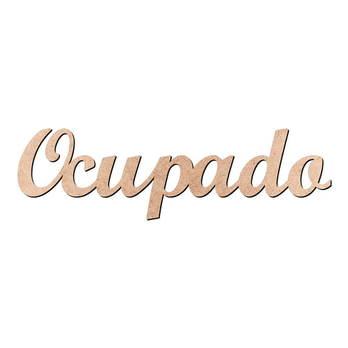 Recorte Ocupado Script Mt Std / MDF 3mm