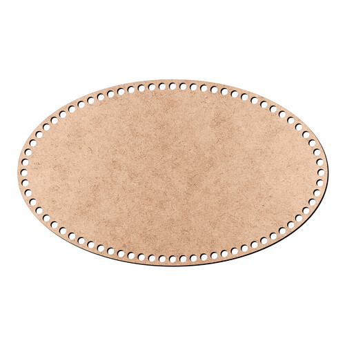 Recorte Base Oval Cesto Fio Malha 18 x 30 cm / MDF 3mm