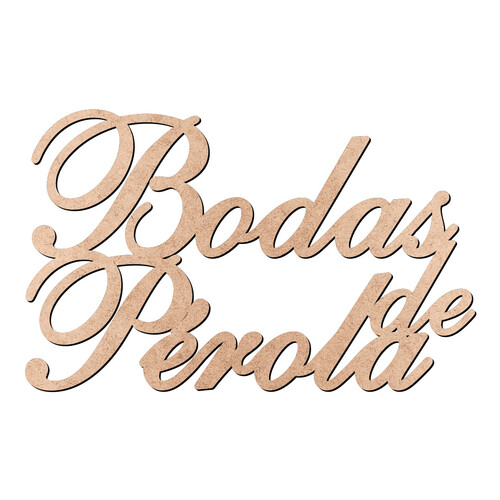 Recorte Bodas de Pérola / MDF 3mm