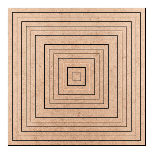 Recorte Gabarito Quadrado / MDF 3mm