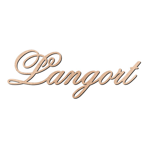 Recorte Langort Old Script / MDF 3mm
