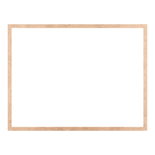 Recorte Moldura Ret 55 x 72 cm Borda 2 cm / MDF 3mm