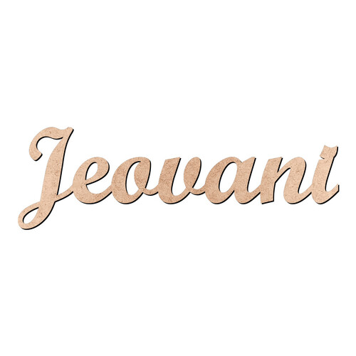 Recorte Jeovani Script Mt Std / MDF 3mm