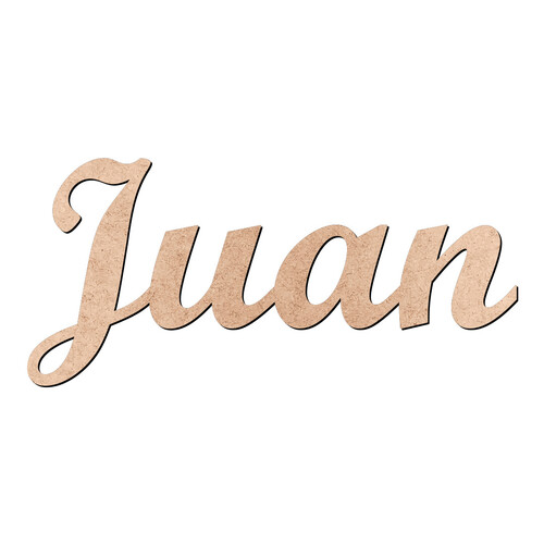 Recorte Juan Script Mt Std / MDF 3mm