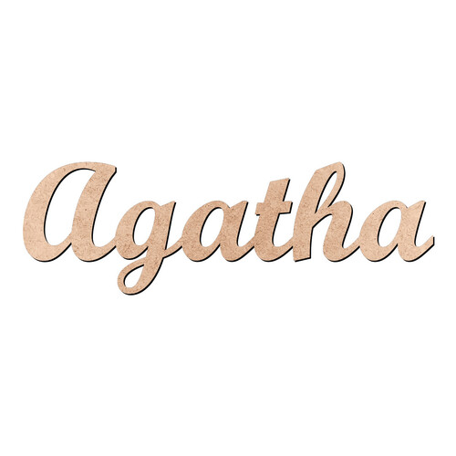 Recorte Agatha Script Mt Std / MDF 3mm