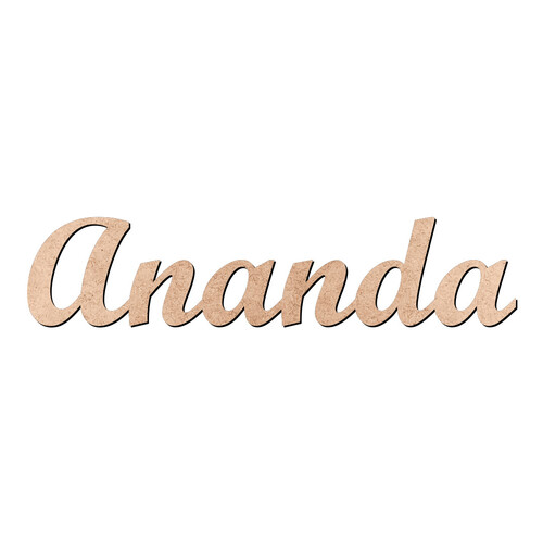 Recorte Ananda Script Mt Std / MDF 3mm