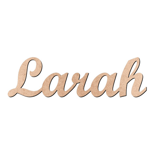 Recorte Larah Script Mt Std / MDF 3mm