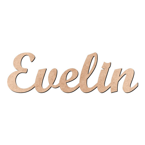 Recorte Evelin Script Mt Std / MDF 3mm