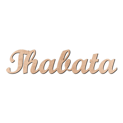 Recorte Thabata Script Mt Std / MDF 3mm