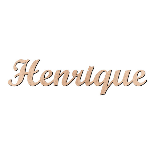 Recorte Henrique Script Mt Std / MDF 3mm