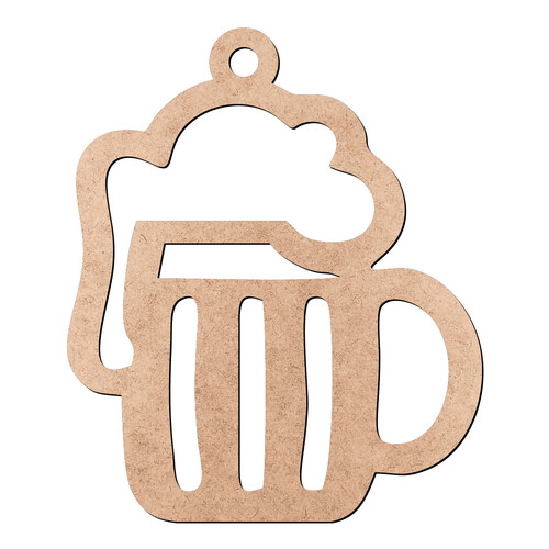 Recorte Chaveiro Caneca Chopp / MDF 3mm