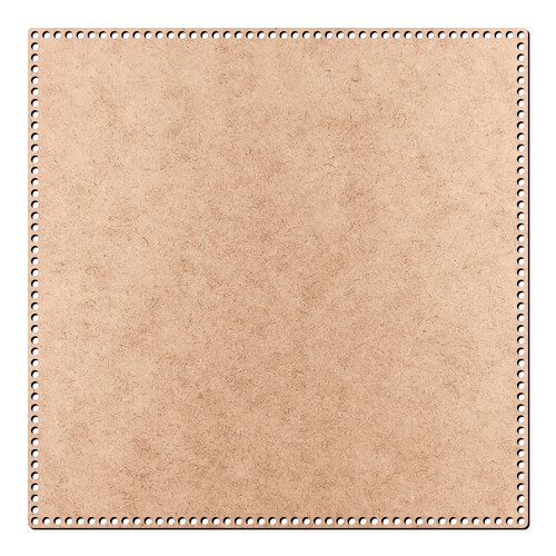 Recorte Base Quadrada Cesto Crochê 45 cm / MDF 3mm