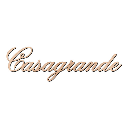 Recorte Casagrande Old Script / MDF 3mm