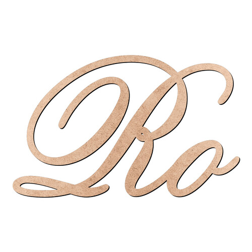 Recorte Ro Old Script / MDF 3mm