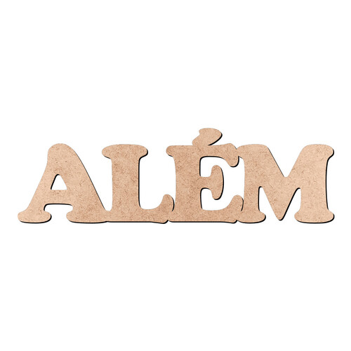 Recorte ALÉM Cooper Black / MDF 3mm