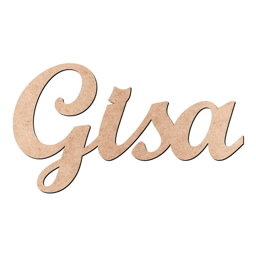 Recorte Gisa Script Mt Std / MDF 3mm