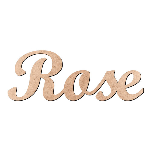 Recorte Rose Script Mt Std / MDF 3mm