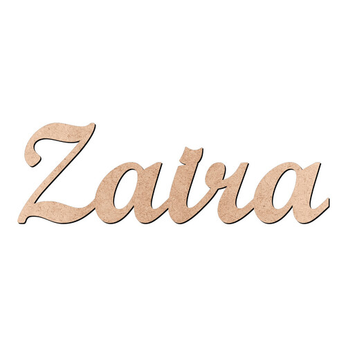 Recorte Zaira Script Mt Std / MDF 3mm