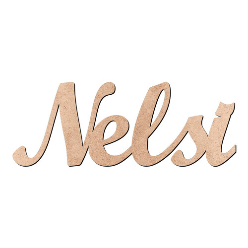 Recorte Nelsi Script Mt Std / MDF 3mm
