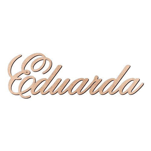 Recorte Eduarda Old Script / MDF 3mm