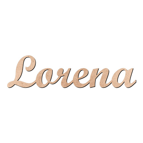 Recorte Lorena Script Mt Std / MDF 3mm