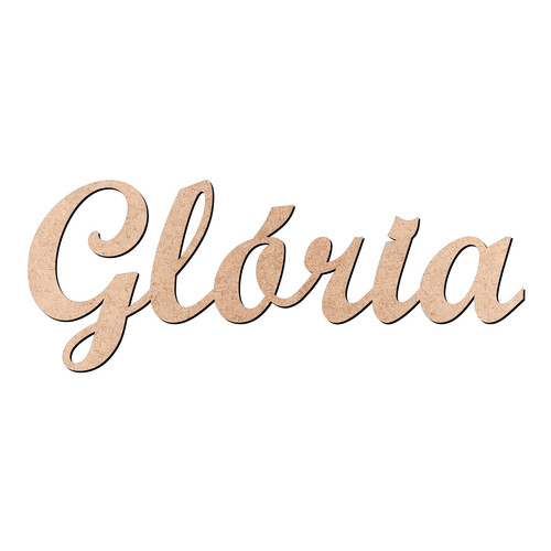 Recorte Glória Script Mt Std / MDF 3mm