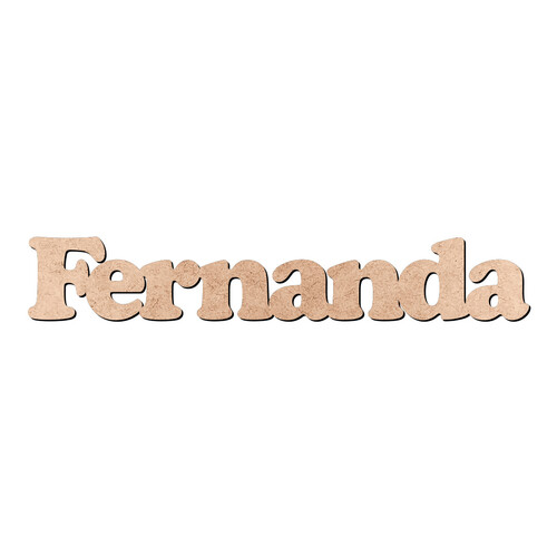 Recorte Fernanda Cooper Black / MDF 3mm