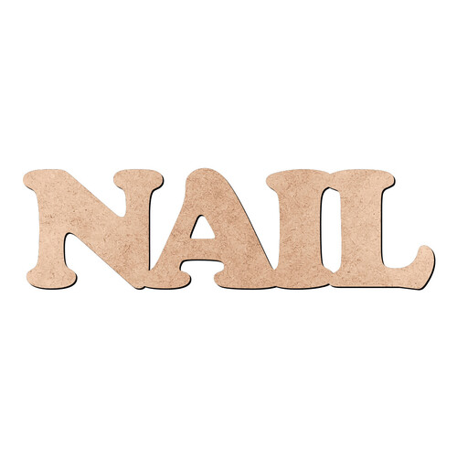 Recorte NAIL Cooper Black / MDF 3mm