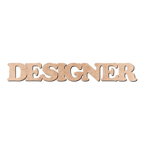 Recorte DESIGNER Cooper Black / MDF 3mm