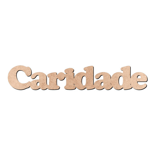 Recorte Caridade Cooper Black / MDF 3mm