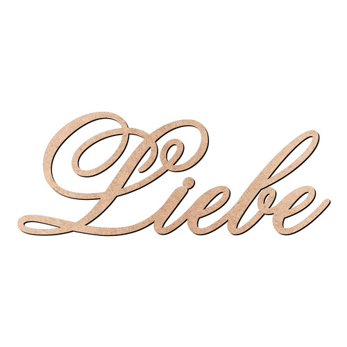 Recorte Liebe Old Script / MDF 3mm