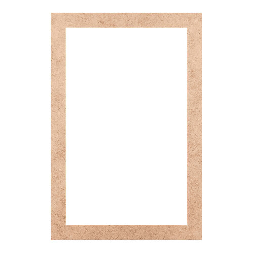 Recorte Moldura Ret 90 x 60 cm Borda 6 cm / MDF 3mm