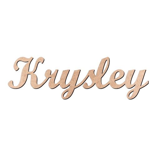 Recorte Krysley Script Mt Std / MDF 3mm