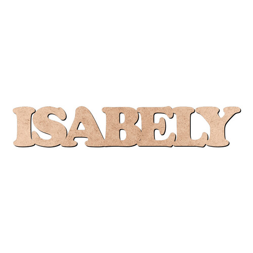 Recorte ISABELY Cooper Black / MDF 3mm
