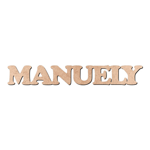 Recorte MANUELY Cooper Black / MDF 3mm