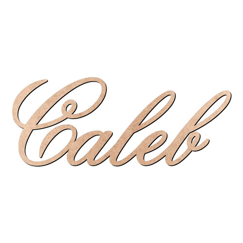 Recorte Caleb Old Script / MDF 3mm