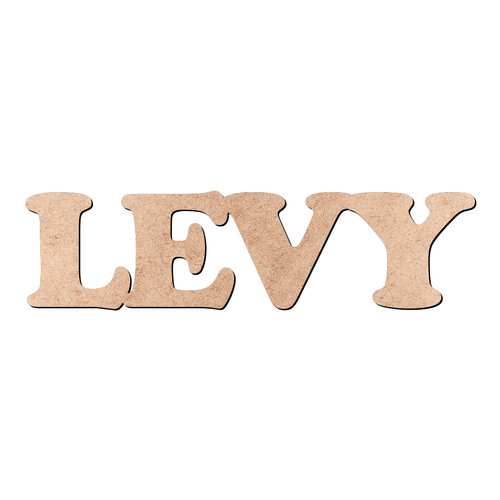 Recorte LEVY Cooper Black / MDF 3mm