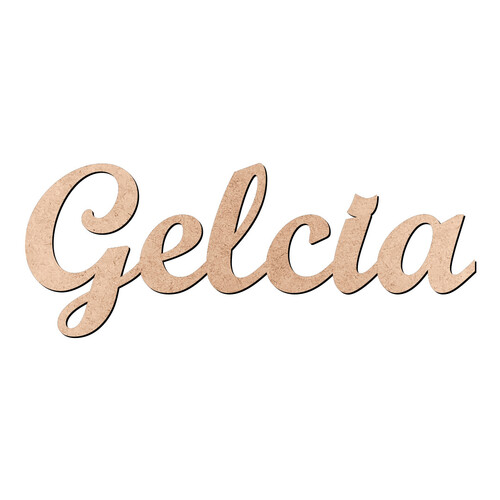Recorte Gelcia Script Mt Std / MDF 3mm