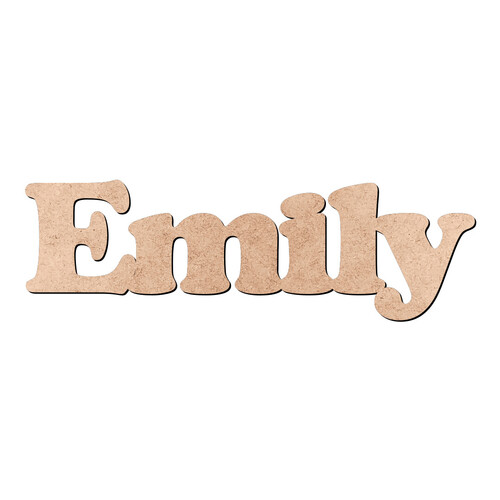 Recorte Emily Cooper Black / MDF 3mm