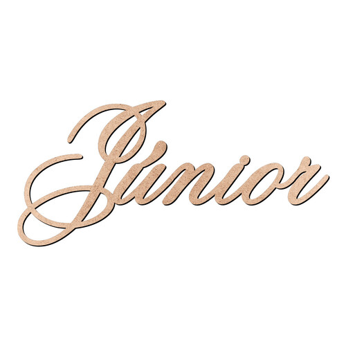 Recorte Júnior Old Script / MDF 3mm